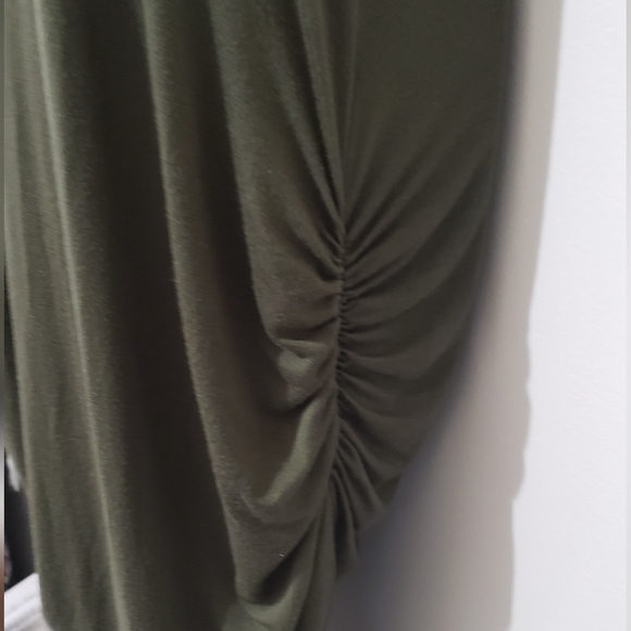 Venus Ladies Summer Dress Size XL Olive Green Light Weight Sleeveless - Picture 5 of 6